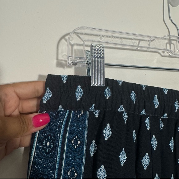 NWT J. Jill Navy Blue Printed Pull On Pants Size Small - Picture 5 of 12